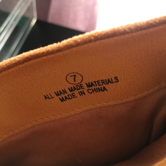 Tan soft suede high heeled booties - Picture 6 of 7